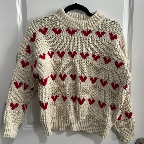 Heart Knit Sweater - Picture 1 of 3